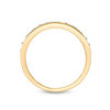 Thumbnail Image 5 of 1/8 CT. T.W. Baguette and Round Diamond Two Stone Alternating Stackable Band in 10K Gold