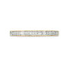 Thumbnail Image 6 of 1/8 CT. T.W. Baguette and Round Diamond Two Stone Alternating Stackable Band in 10K Gold