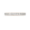 Thumbnail Image 6 of 1/8 CT. T.W. Baguette and Round Diamond Two Stone Alternating Stackable Band in 10K Rose Gold