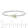 Thumbnail Image 3 of Convertibilities 1/15 CT. T.W. Diamond Arrow Flex Two-in-One Bangle in Sterling Silver and 10K Gold