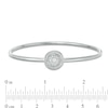 Thumbnail Image 3 of Convertibilities 1/5 CT. T.W. Diamond Circle Frame Flex Two-in-One Bangle in Sterling Silver