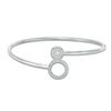 Thumbnail Image 1 of Convertibilities 1/5 CT. T.W. Diamond Circle Frame Flex Two-in-One Bangle in Sterling Silver