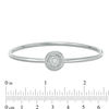 Thumbnail Image 2 of Convertibilities 1/5 CT. T.W. Diamond Circle Frame Flex Two-in-One Bangle in Sterling Silver