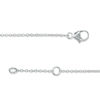 Thumbnail Image 2 of 1/20 CT. T.W. Diamond Sideways Cross Bracelet in Sterling Silver