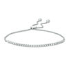 Thumbnail Image 1 of 1/4 CT. T.W. Diamond Flex Bar Bolo Bracelet in 10K White Gold - 9.5"