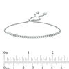 Thumbnail Image 2 of 1/4 CT. T.W. Diamond Flex Bar Bolo Bracelet in 10K White Gold - 9.5"