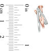 Thumbnail Image 2 of 1/15 CT. T. W. Diamond Inverted "V"-Shape Hoop Earrings in 10K Two-Tone Gold