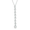 Thumbnail Image 1 of 1/5 CT. T.W. Diamond Linear Drop Pendant in 10K White Gold