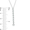 Thumbnail Image 3 of 1/5 CT. T.W. Diamond Linear Drop Pendant in 10K White Gold