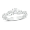 Thumbnail Image 0 of 1 CT. T.W. Diamond Twist Engagement Ring in 14K White Gold