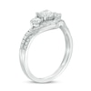 Thumbnail Image 2 of 1 CT. T.W. Diamond Past Present Future® Chevron Engagement Ring in 14K White Gold