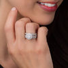Thumbnail Image 2 of 2 CT. T.W. Composite Diamond Frame Vintage Style Bridal Set in 14K White Gold