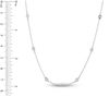 Thumbnail Image 1 of 1/3 CT. T.W. Diamond Station Necklace in 14K White Gold - 20"