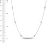 Thumbnail Image 2 of 1/3 CT. T.W. Diamond Station Necklace in 14K White Gold - 20"