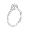 Thumbnail Image 2 of 3/8 CT. T.W. Diamond Frame Twist Engagement Ring in 10K White Gold