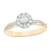 Thumbnail Image 0 of 3/8 CT. T.W. Diamond Frame Twist Engagement Ring in 10K Gold