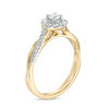 Thumbnail Image 2 of 3/8 CT. T.W. Diamond Frame Twist Engagement Ring in 10K Gold