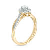 Thumbnail Image 1 of 3/8 CT. T.W. Diamond Frame Twist Engagement Ring in 10K Gold