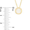 Thumbnail Image 4 of 5.0mm Bezel-Set Opal and Filigree Pendant in 10K Gold
