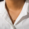 Thumbnail Image 2 of 5.0mm Bezel-Set Garnet and Filigree Pendant in 10K Gold