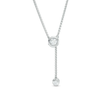 silver lariat necklace