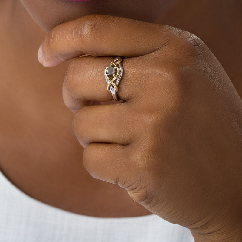 Zales smoky quartz ring deals