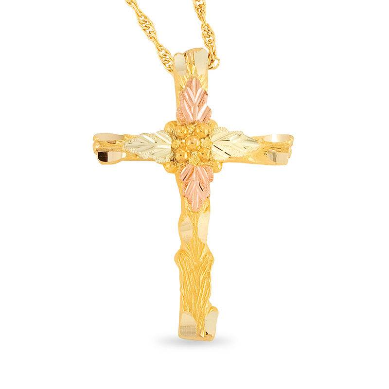 Black Hills Gold Cross Pendant