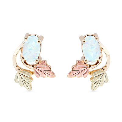 black hills gold stud earrings