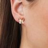 Thumbnail Image 1 of Black Hills Gold Butterfly Stud Earrings