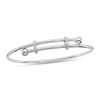 Thumbnail Image 0 of Adjustable Bypass Bangle in Sterling Silver - 10"