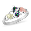 Thumbnail Image 1 of Black Hills Gold Marquise Mystic Fire Topaz® Overlay Ring in Sterling Silver