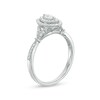 Thumbnail Image 2 of 1/3 CT. T.W. Marquise Diamond Double Frame Petal-Sides Vintage-Style Engagement Ring in 14K White Gold