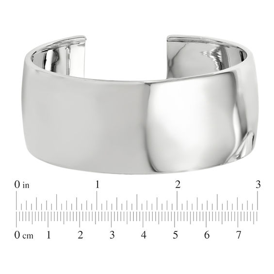 28.25mm Polished Cuff in Sterling Silver