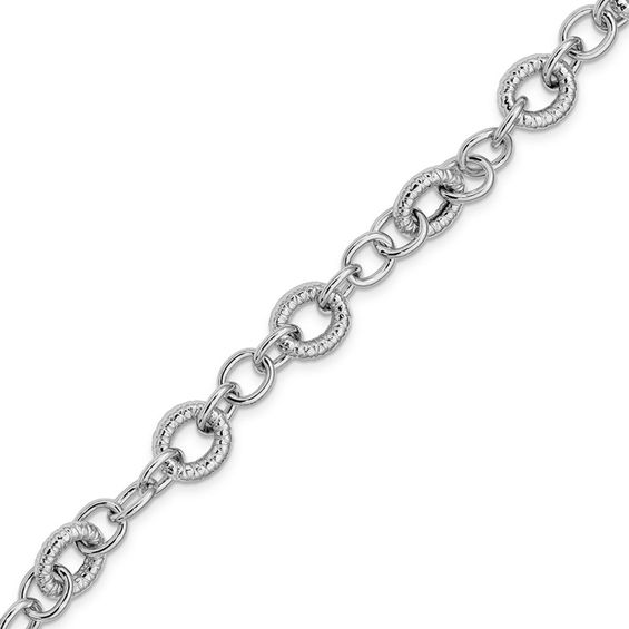 Polished Link Bracelet in Sterling Silver - 7.75\u0026quot; | Silver Bracelets ...
