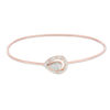 Thumbnail Image 1 of 1/4 CT. T.W. Diamond Pear-Shaped Frame Flex Bangle in 10K Rose Gold
