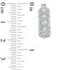 Thumbnail Image 3 of 1/2 CT. T.W. Diamond Scalloped Hoop Earrings in Sterling Silver