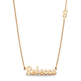 Cursive Script with Infinity Necklace (1 Line)