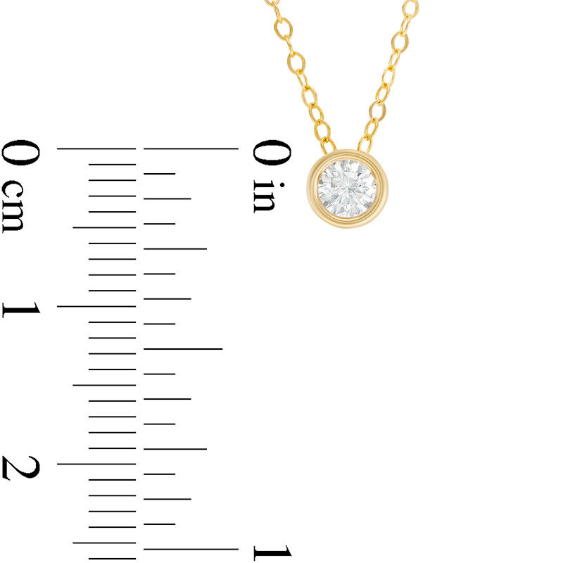 1/4 CT. Diamond Solitaire Pendant in 14K Gold