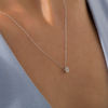 Thumbnail Image 1 of 1/4 CT. Diamond Solitaire Pendant in 14K White Gold