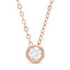 Thumbnail Image 1 of 1/4 CT. Diamond Solitaire Pendant in 14K Rose Gold