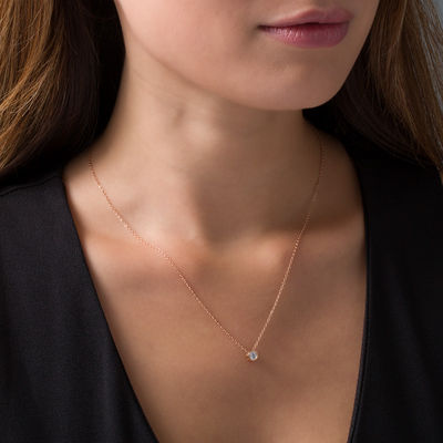 1/4 Ct Princess Cut Pendant Necklace | Carbon Atelier – carbon-atelier