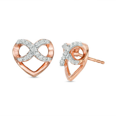 Emory Eagles Heart Stud Earring See Image on Model for Size Reference 