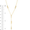 Thumbnail Image 3 of 1/5 CT. T.W. Diamond Geometric Station "Y" Necklace in 10K Gold
