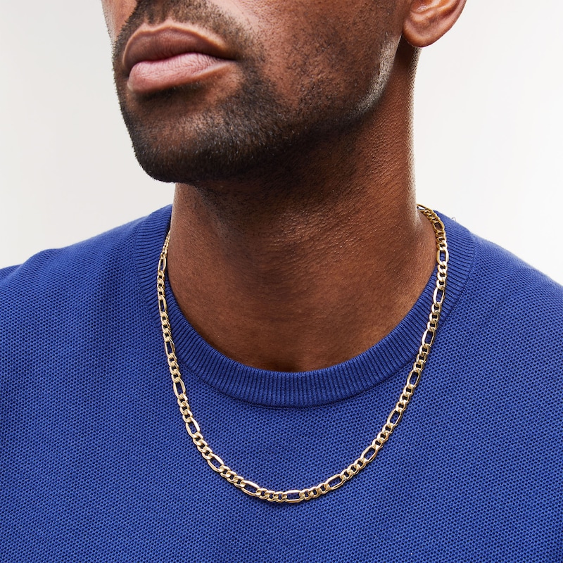 Made in Italy Men's 6.1mm Curb Chain Necklace in 10K Gold - 22"