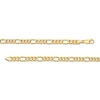 Thumbnail Image 4 of Made in Italy Men's 6.1mm Figaro Chain Necklace in Hollow 10K Gold - 22"