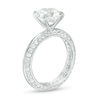 Thumbnail Image 2 of 9.0mm Lab-Created White Sapphire Eternity Shank Ring in Sterling Silver