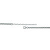 Thumbnail Image 2 of Graduated Lab-Created White Sapphire Cluster Necklace in Sterling Silver