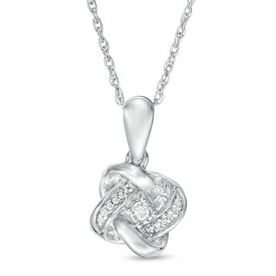 011 Stepmom Gift: White Gold Dipped Love Knot Necklace with Message Ca –  BÓNVEVI