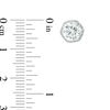 Thumbnail Image 3 of 6.5mm Lab-Created White Sapphire Vintage-Style Stud Earrings in Sterling Silver