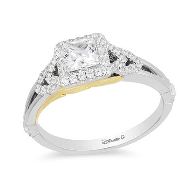 Enchanted Disney Pocahontas 3 4 Ct T W Princess Cut Diamond